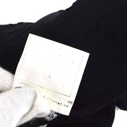 Chanel 1997 Spring CC logo-embroidered cropped T-shirt #42