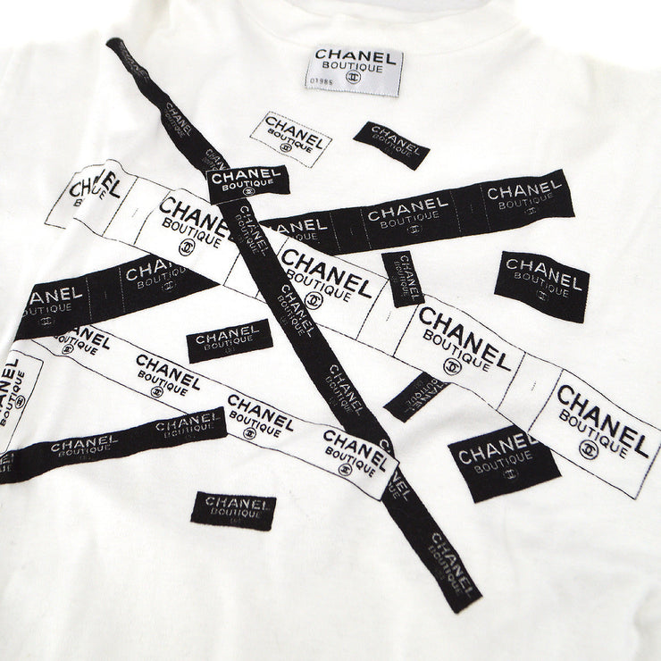 Chanel Spring 1988 logo-print cotton T-shirt