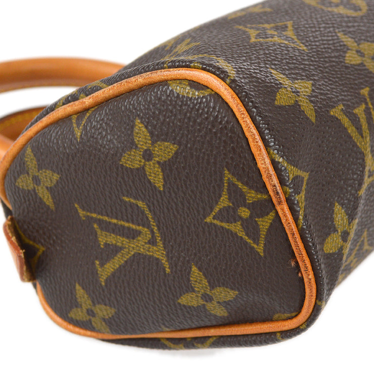 Louis Vuitton Mini Speedy Monogram Canvas Shoulder Bag