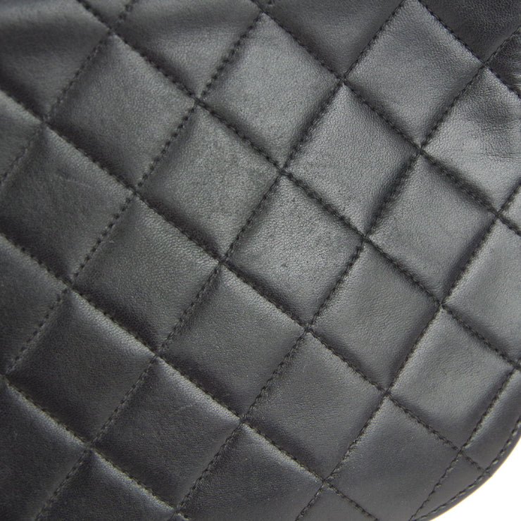 香奈儿（Chanel）1991-1994圆形拍打手袋迷你黑色羊皮