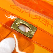 Hermes Kelly 1998 Vinyl Beach Handbag Orange