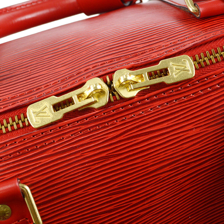 Louis Vuitton Duffle Keepall 50 Travel Handbag Epi Red M42967