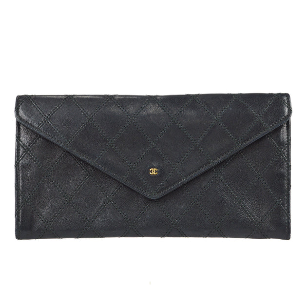 Chanel Bicolore Long Wallet Black Lambskin – AMORE Vintage Tokyo