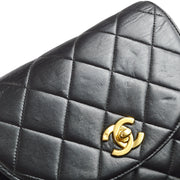 Chanel 1994-1996 Black Lambskin Large Duma Backpack