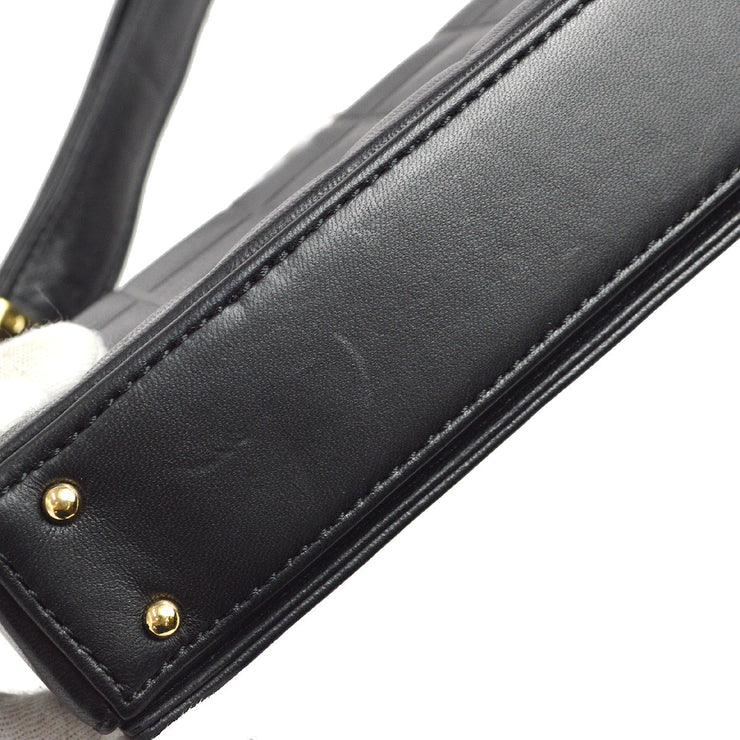 Chanel Choco Bar Shoulder Bag Black Lambskin – AMORE Vintage Tokyo