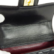 Chanel 1994 Classic Flap Micro Handbag Black Lambskin