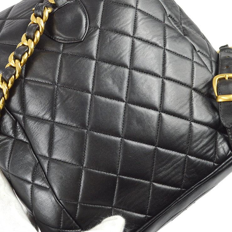 Chanel Duma Chain Backpack Bag Black Lambskin – AMORE Vintage Tokyo
