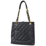 Chanel 2004-2005 Petite Shopping Tote PST Black Caviar