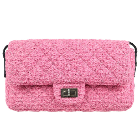 Chanel 2009-2010 Mademoiselle Lock Shoulder Bag Pink