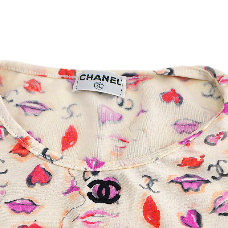 Chanel lipstick-print cropped T-shirt #42 – AMORE Vintage Tokyo