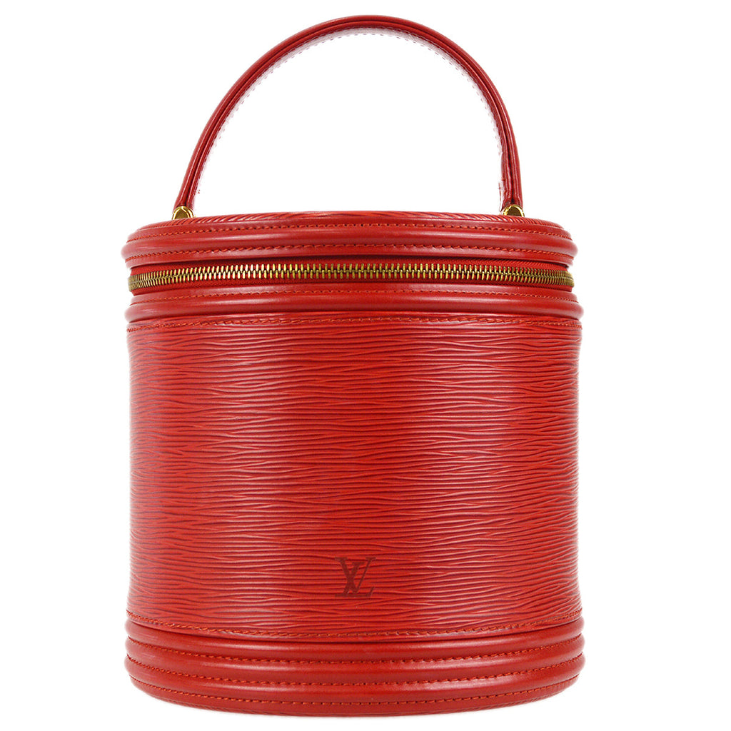 Louis Vuitton Cannes Vanity Handbag Red Epi M48037 – AMORE Vintage