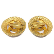 Chanel Button Earrings Gold Clip-On 29/2889