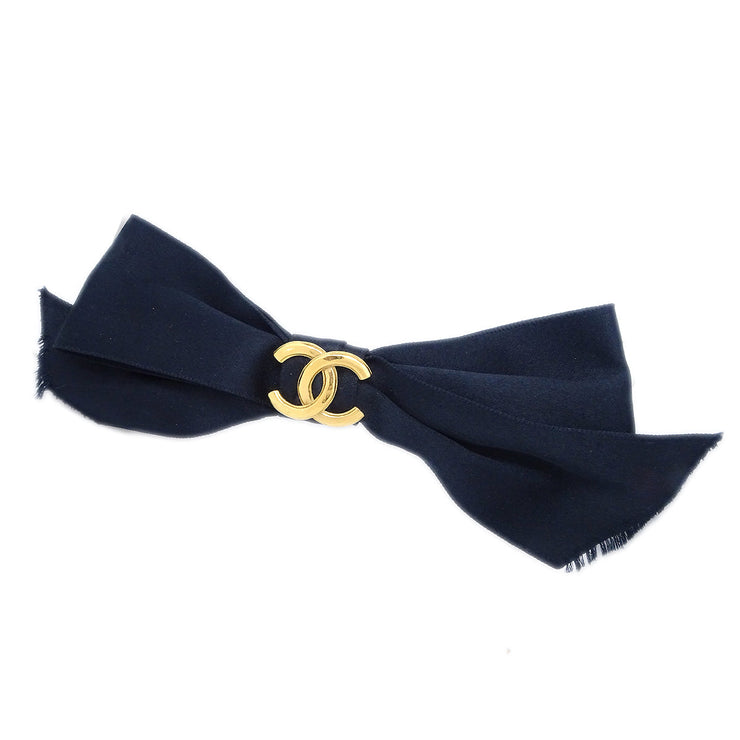 Chanel CC Bow Hair Tie Black CC Bow Hair Tie