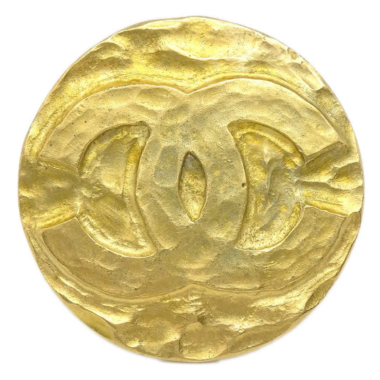 Chanel Medallion Brooch Gold 95P