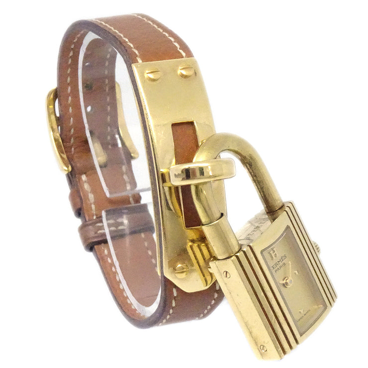 Hermes 1988 Kelly Watch Brown Courchevel