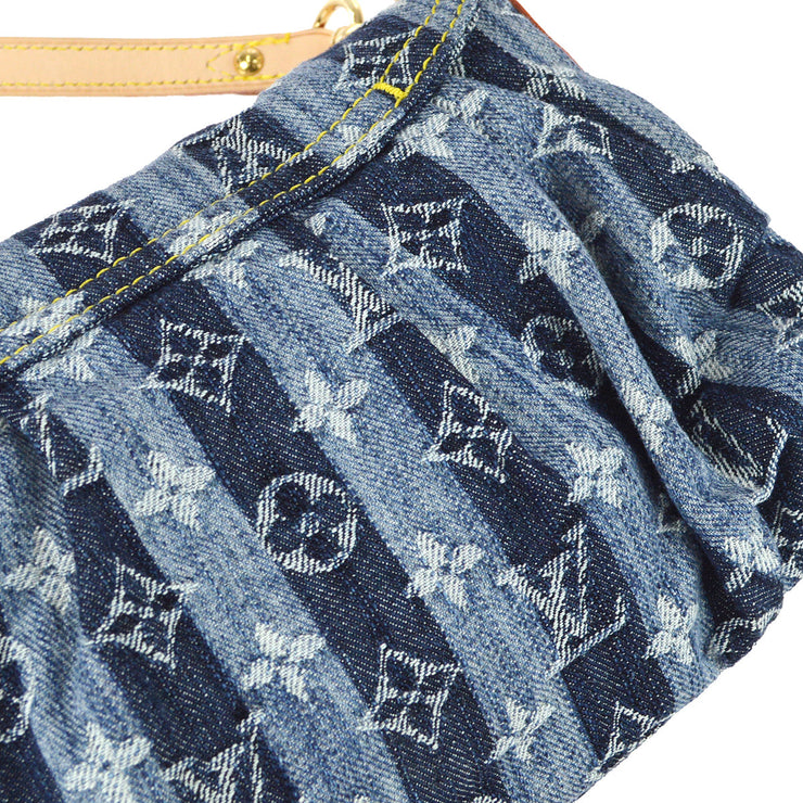 Louis Vuitton Blue Monogram Denim Mini Pleaty Raye Bag Louis Vuitton