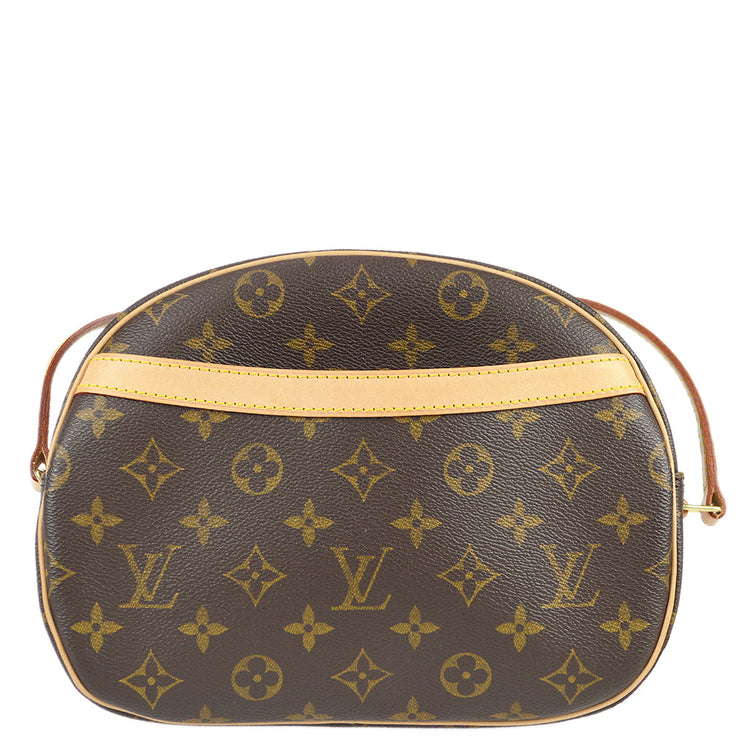 Louis Vuitton Blois Crossbody Monogram Bag Brown Leather