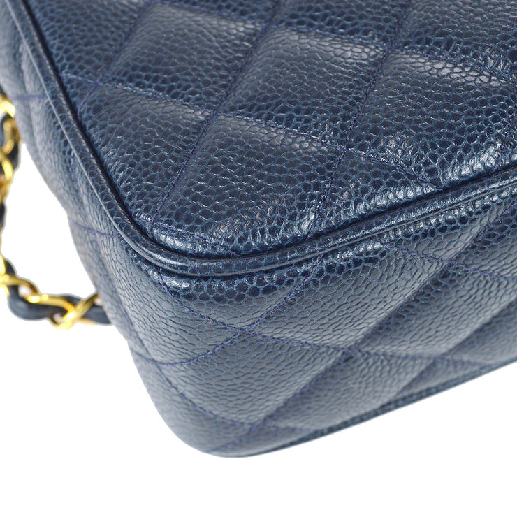Chanel Chain Shoulder Bag Navy Caviar – AMORE Vintage Tokyo