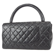 Chanel 1994 Classic Single Flap Medium Handbag Black Lambskin