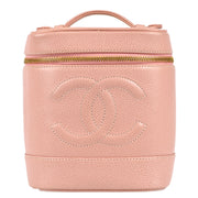 Chanel 2003-2004 Vanity Handbag Pink Caviar