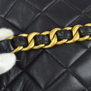香奈儿（Chanel）1990年代杜马链背包袋黑色羊皮