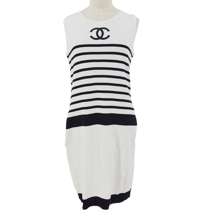 Chanel CC striped dress #40