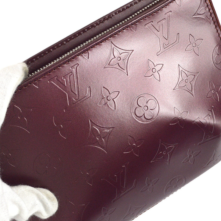 Louis Vuitton Fowler Handbag Purse Purple Monogram Mat M55146 MI1022 89943