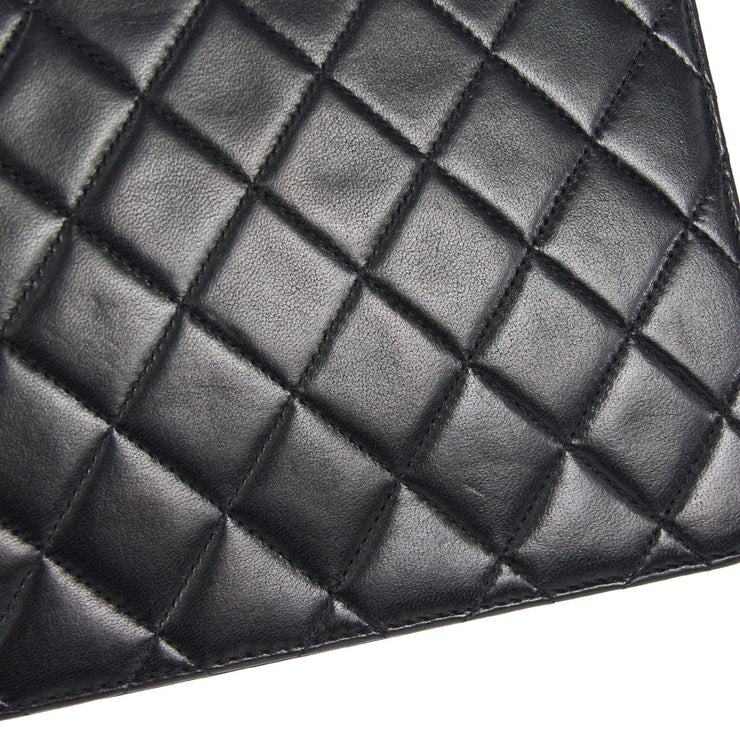 Chanel * 2001-2003 Turnlock Half Flap Small Black Lambskin