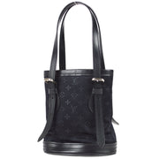 Louis Vuitton 2001 Monogram Satin Little Bucket Black M92144