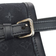 Louis Vuitton 2001 Monogram Satin Little Bucket Black M92144