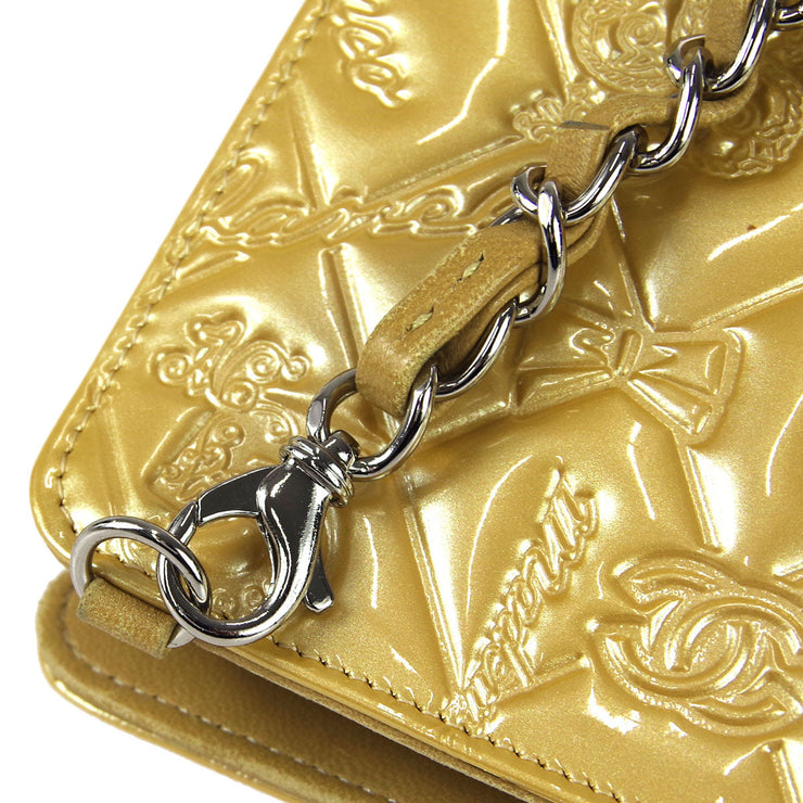 Chanel * 2009-2010 Icon Chain Handbag Patent Leather – AMORE Vintage Tokyo