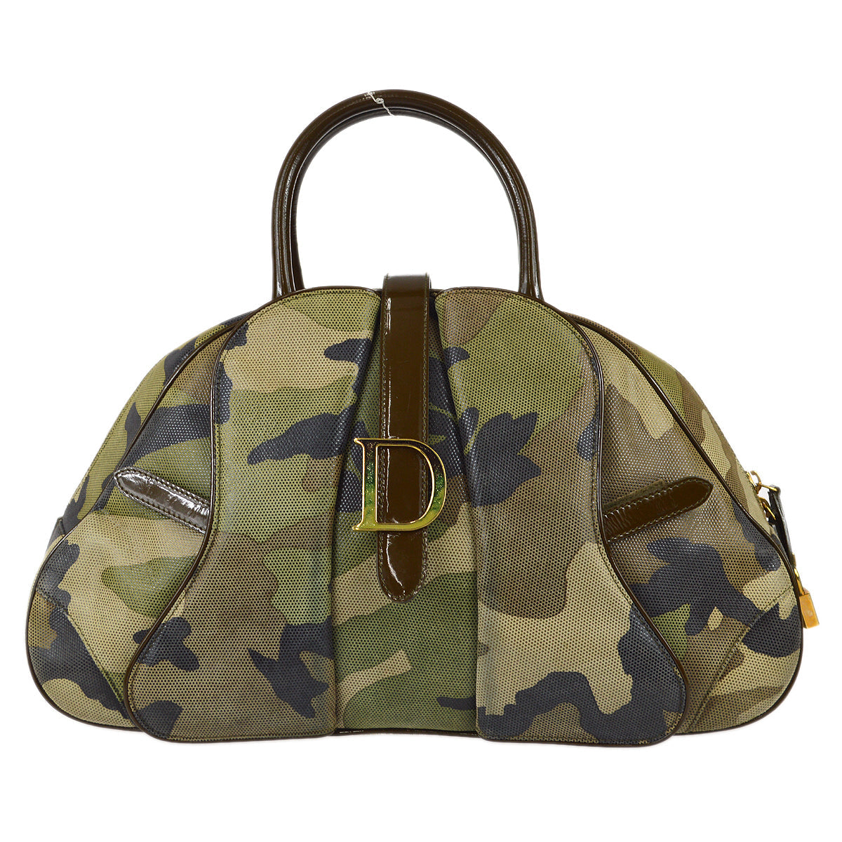 Christian Dior 2001 Double Saddle Handbag Camouflage