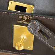 爱马仕（Hermes）2004凯利（Kelly）35 Retourne Vibrato Chocolat