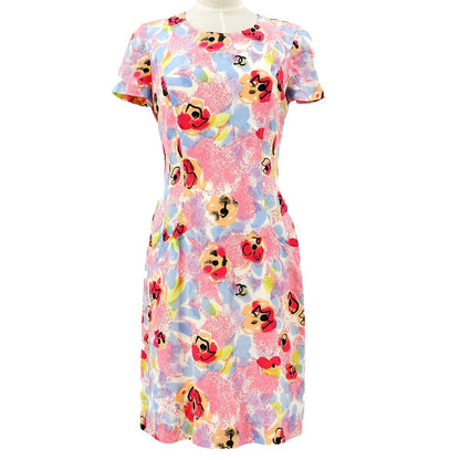 Chanel 1997 Spring CC floral-print dress #38