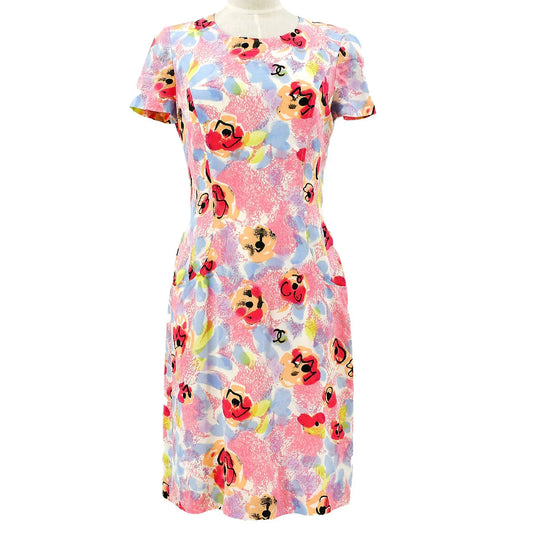 Chanel 1997 Spring CC floral-print dress #38