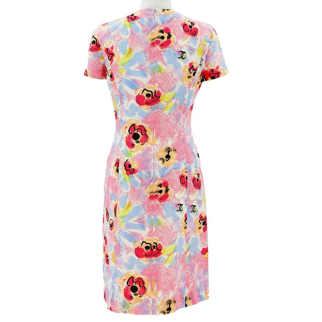 Chanel 1997 Spring CC floral-print dress #38 – AMORE Vintage