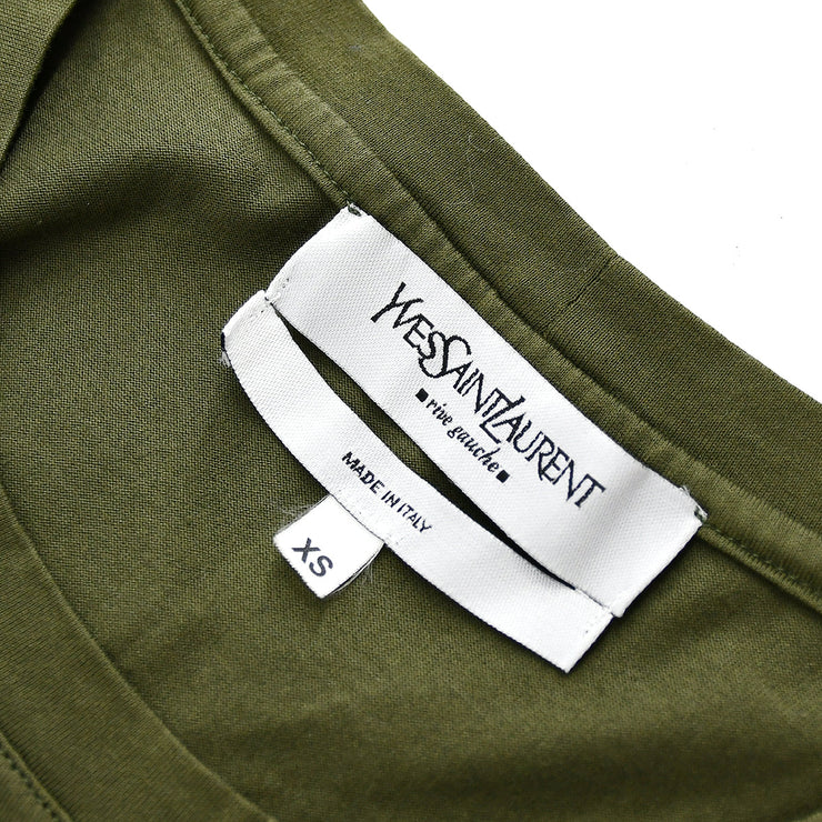 【ff9/7出荷】】Yves Saint Laurent T恤卡其布#XS