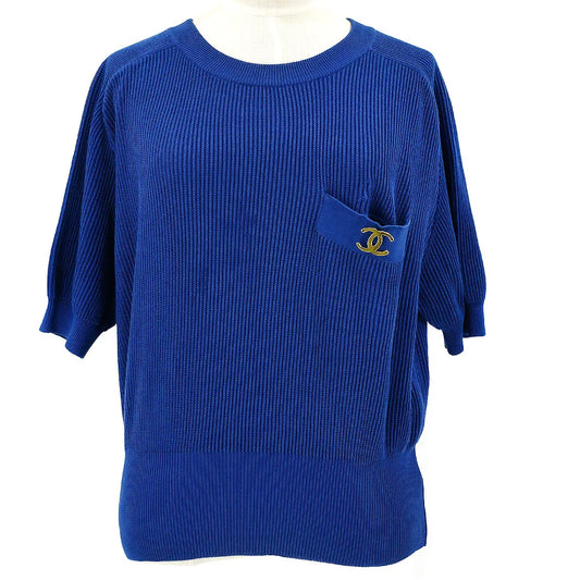 Chanel CC rib-knit top #40