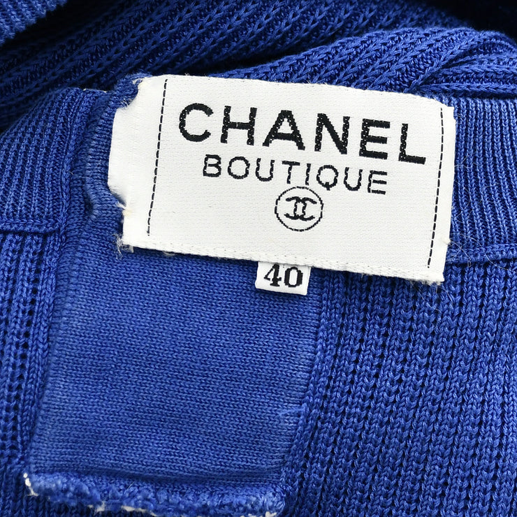 Chanel CC rib-knit top #40