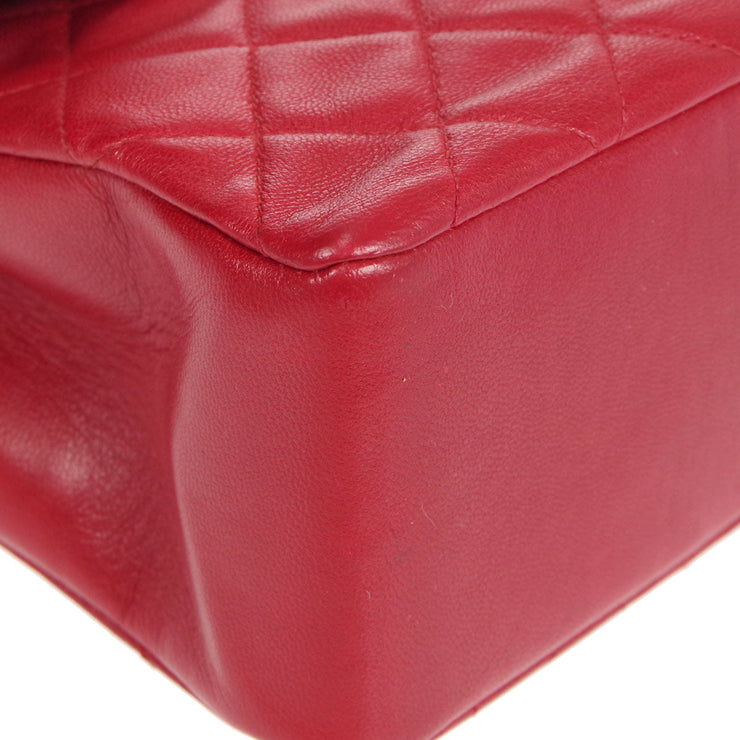 Chanel * 1989-1991 Handbag Red Lambskin