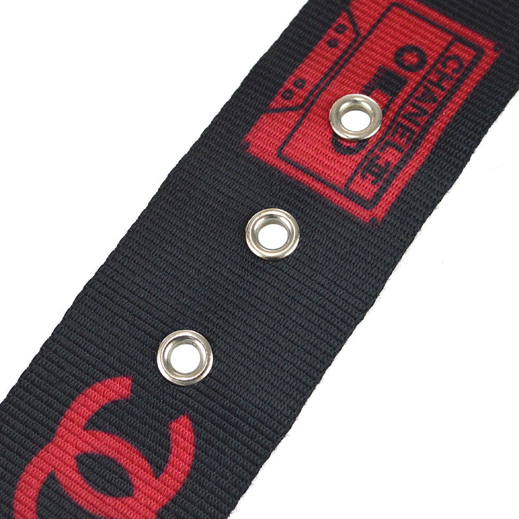 CHANEL 2004 Cassette Tape Belt Black Red Nylon #85 – AMORE Vintage Tokyo
