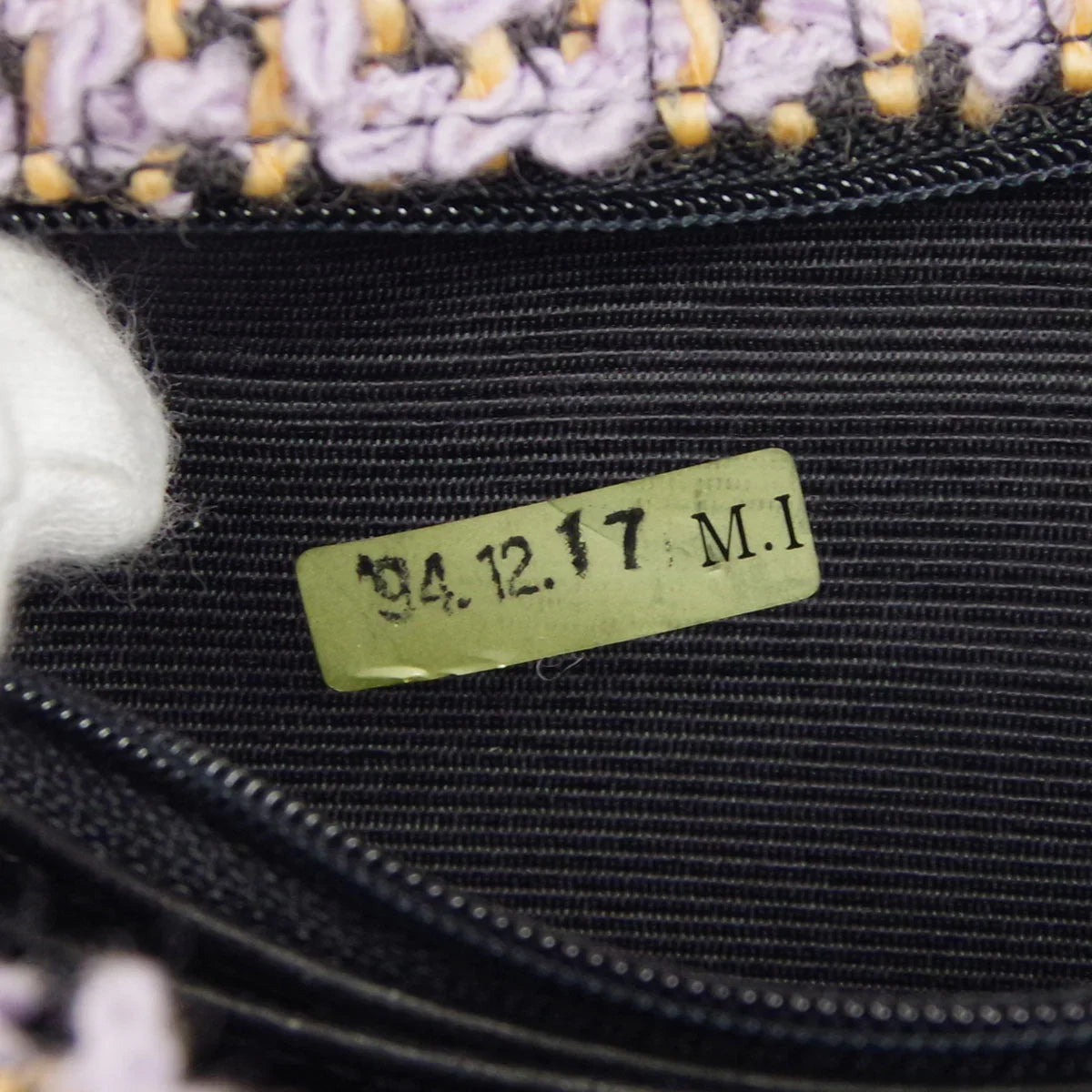 Chanel 1994-1996 * Classic Single Flap Medium Handbag Purple Tweed
