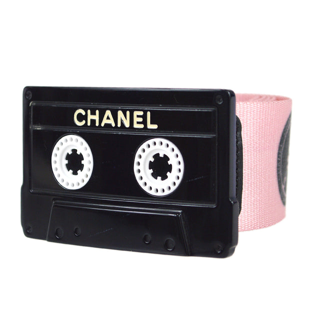 Chanel * 2004 Cassette Tape Belt Pink #85