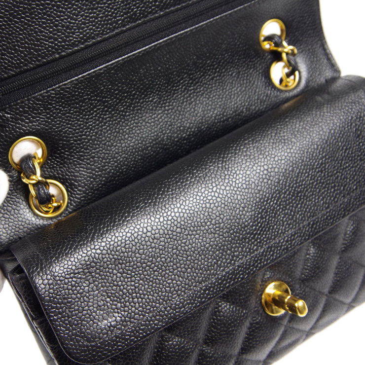 Chanel * Classic Double Flap Small Chain Shoulder Bag Black Caviar – AMORE  Vintage Tokyo