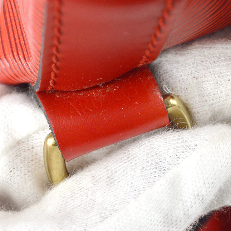 LOUIS VUITTON NOE Drawstring Shoulder Bag Purse Epi M44007 Castilian Red