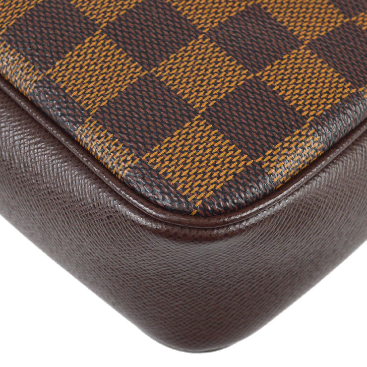 Louis Vuitton Damier Ebene Trousse Make Up Bag (N51982)