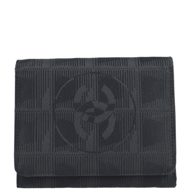 Chanel Travel Line Trifold Wallet Black
