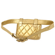 Chanel 1991-1994 Belt Bag Gold Lambskin