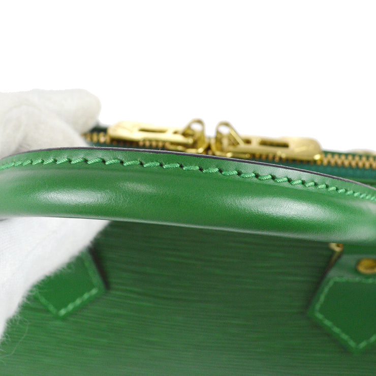 Louis Vuitton Alma Epi Leather Borneo Green Handbag