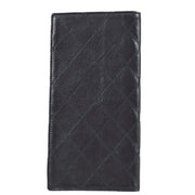Chanel Bicolore Long Wallet Black Lambskin